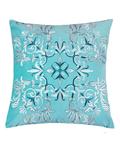 Homey Cozy Floral Elegant Decorative Pillow, 20" x 20"