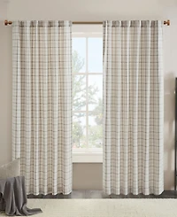 Anaheim Plaid Curtain 1 Panel for bedroom, Rob Pocket/Back Tab fit up to 1.25 inches rod Single Living Room