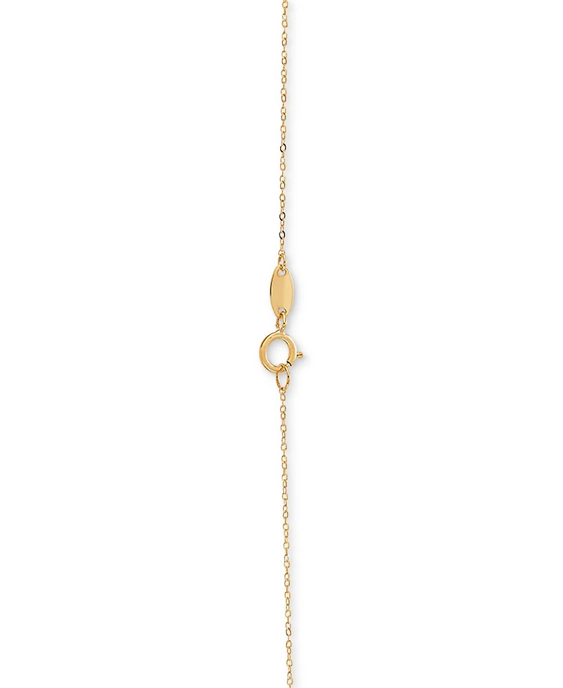 Polished Heart 17" Pendant Necklace in 10k Gold