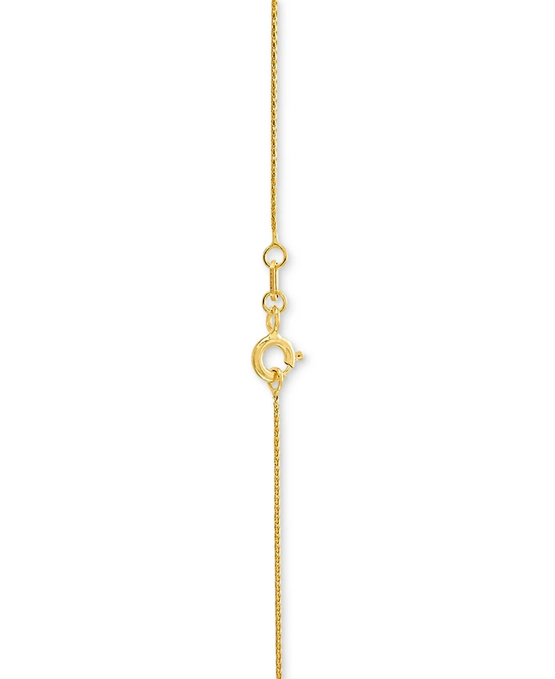 Italian Gold Wheat Link 18" Chain Necklace 14k