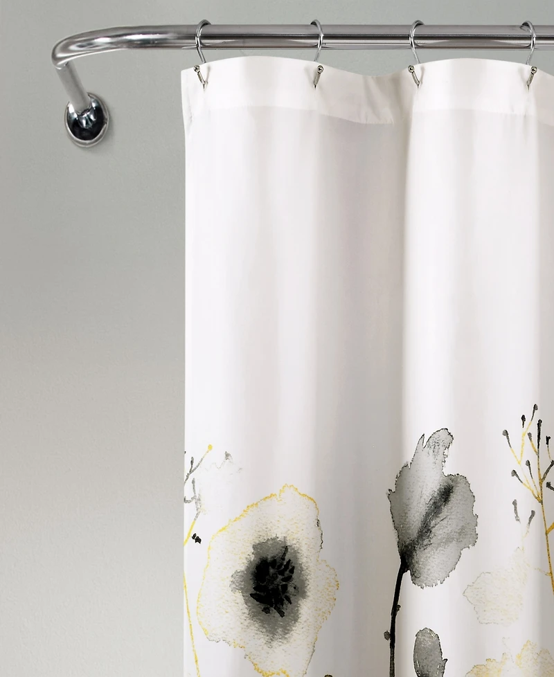 Lush Decor Zuri Flora Shower Curtain, 72" x 72"