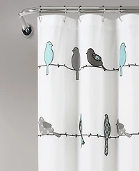 Lush Decor Rowley Birds Shower Curtain, 72" x