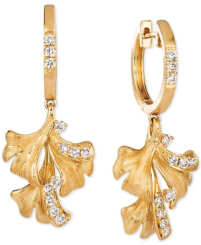 Le Vian Nude Diamond Flower Drop Earrings (3/8 ct. t.w.) in 14k Gold