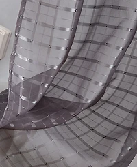 Rt Designers Collection Wanda Box Voile Light Filtering One Grommet Curtain Panel 54" x 90"