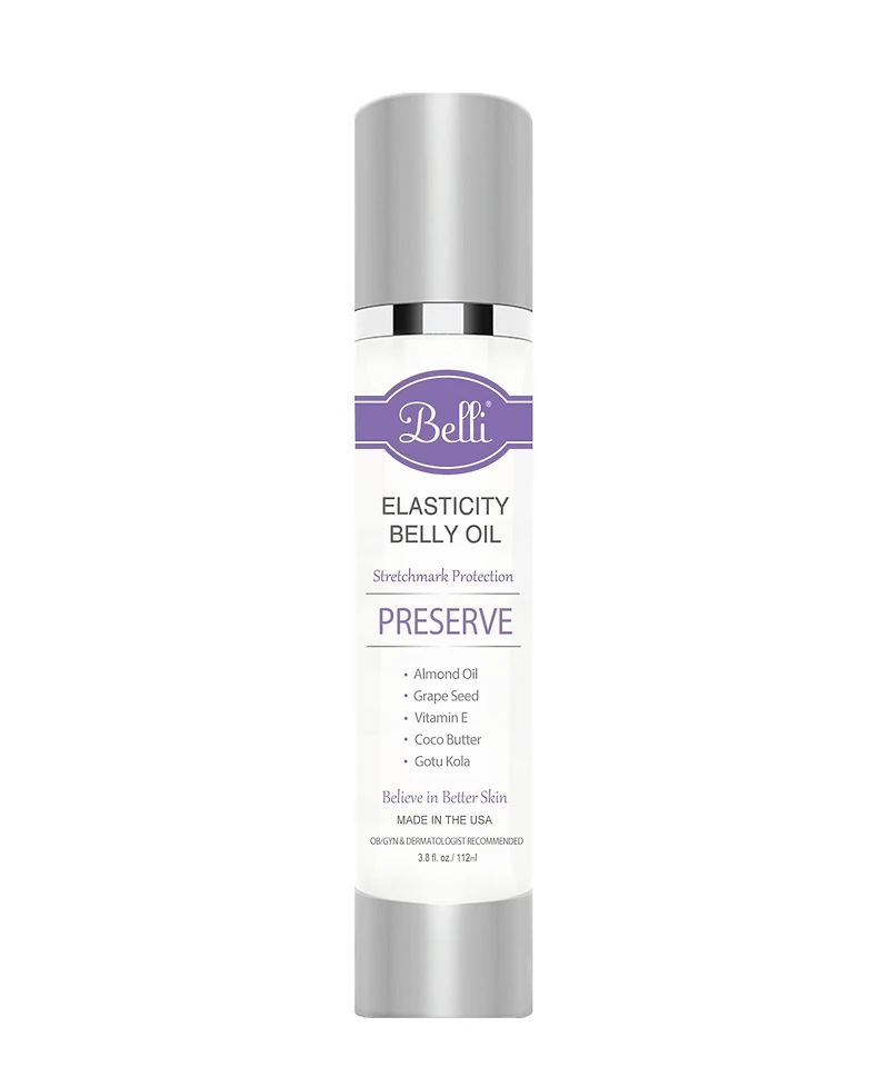 Belli Skin Care Elasticity Belly Oil, 3.8 oz.