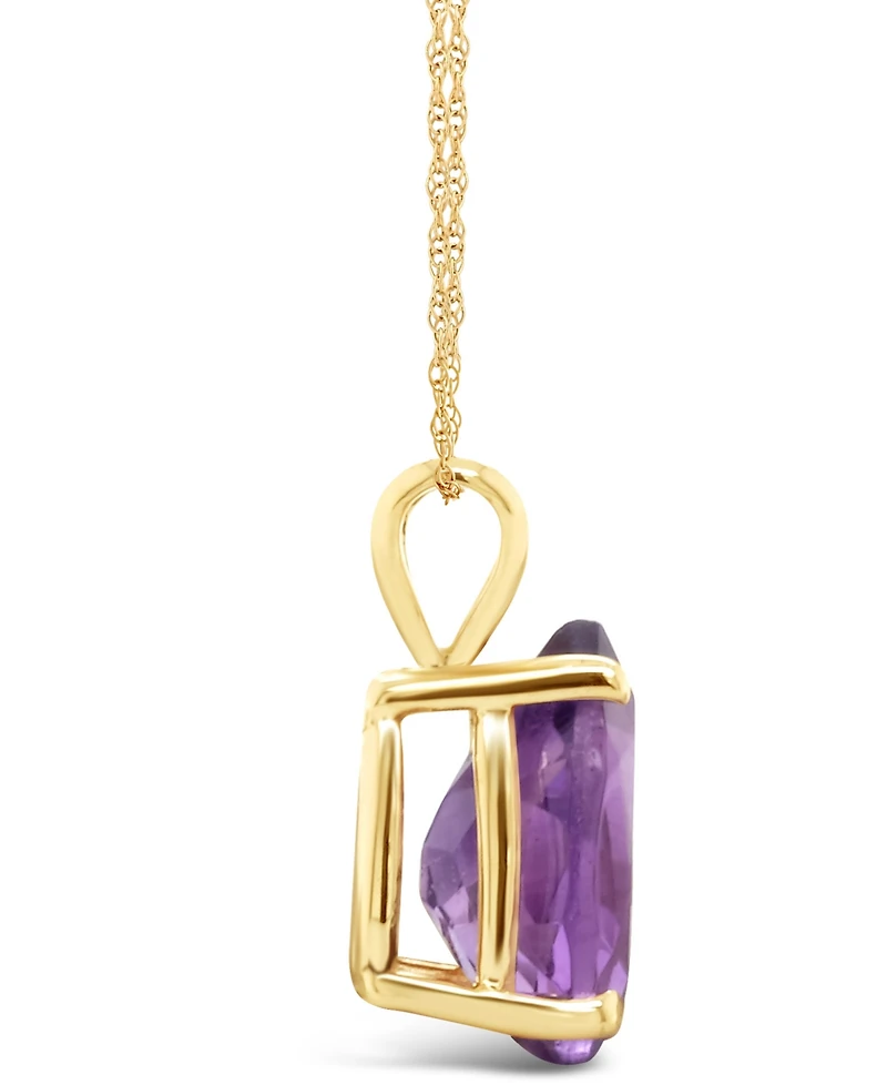 Swiss Blue Topaz (3-5/8 ct. t.w.) Pendant Necklace 14K Yellow Gold. Also Available Amethyst and Citrine