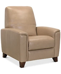 Brayna 35" Classic Leather Pushback Recliner, Created for Macy's