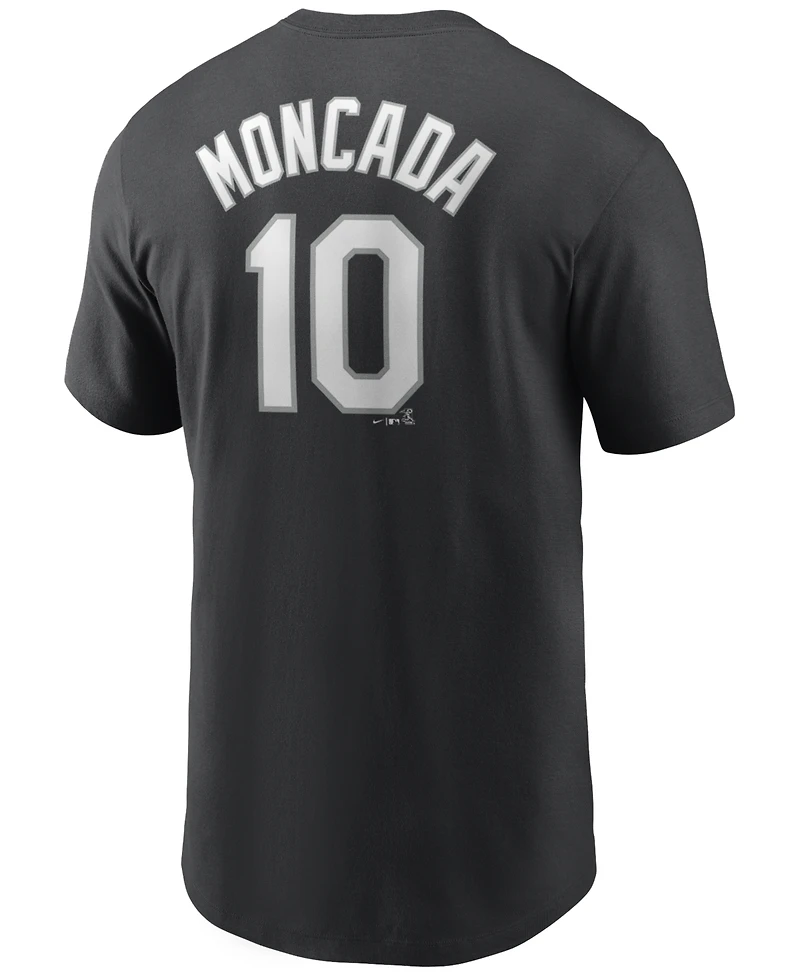 Nike Men's Yoan Moncada Chicago White Sox Name and Number Player T-Shirt