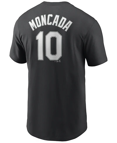 Nike Men's Yoan Moncada Chicago White Sox Name and Number Player T-Shirt