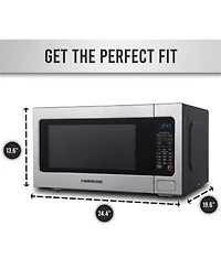 Farberware Professional FMO22ABTBKA 2.2 Cu. Ft. 1200-Watt Microwave Oven with Smart Sensor Cooking, Stainless Steel