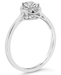 Diamond Accent and Garnet (1/2 ct. t.w.) Ring Sterling Silver (Also Available Other Gemstones)