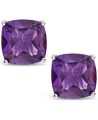 Gemstone Stud Earrings Sterling Silver