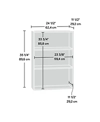 Sauder Beginnings 3-Shelf Bookcase