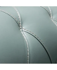 Jaira Tufted Leather Club Chair