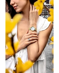 Stuhrling Women's Gold - Silver Tone Mesh Stainless Steel Bracelet Watch 32mm