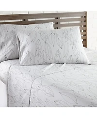 Southshore Fine Linens Modern Foliage Ultra Soft 4-Pc. Sheet Set, Full