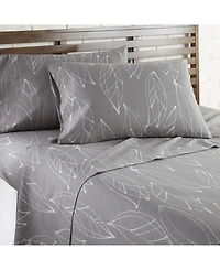 Southshore Fine Linens Modern Foliage Ultra Soft 4-Pc. Sheet Set, Full