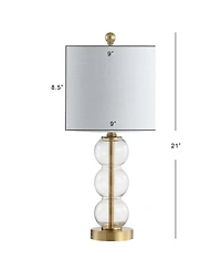 February 21" Glass, Led Table Lamp