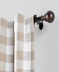 Cordelia Adjustable 28"-48" Curtain Rod with Ball Finials