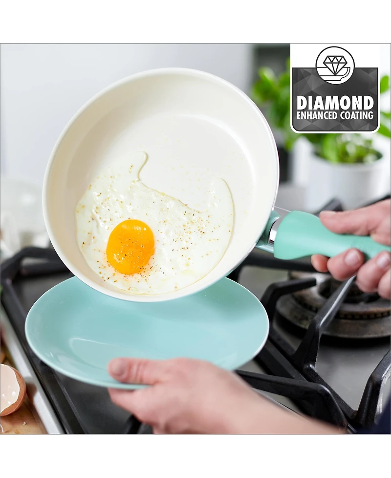 GreenPan Rio Ceramic Nonstick Cookware Set, 16 Piece