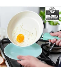 GreenPan Rio Ceramic Nonstick Cookware Set, 16 Piece