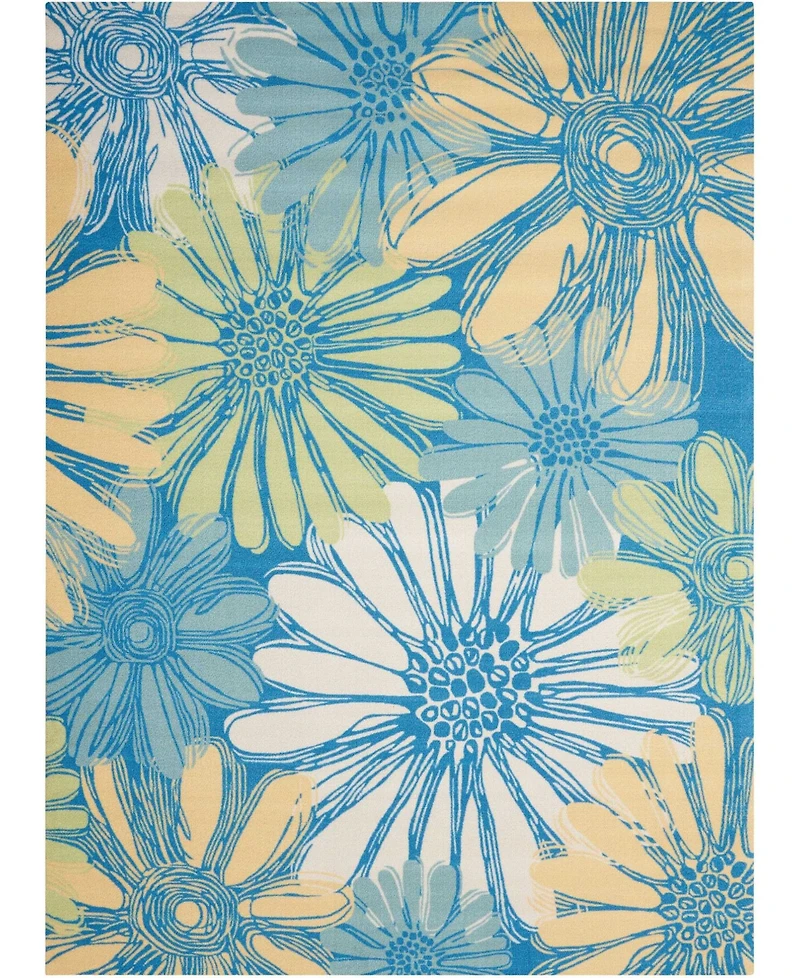 Long Street Looms Backyard BAC022 5'3" x 7'5" Outdoor Area Rug