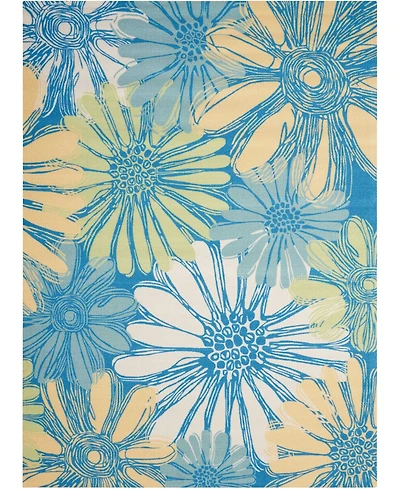 Long Street Looms Backyard BAC022 5'3" x 7'5" Outdoor Area Rug