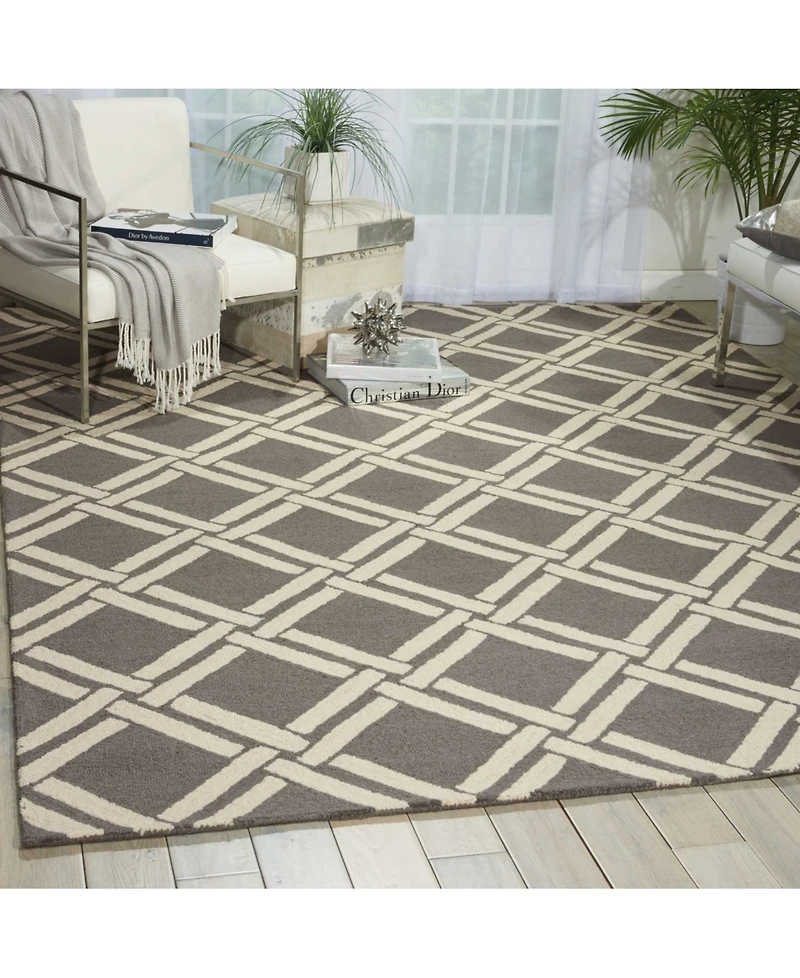 Long Street Looms Straight STR04 Gray 8' x 11' Area Rug