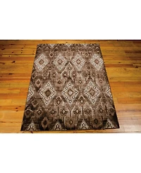 Long Street Looms Fate FAT02 Chocolate 3'9" x 5'9" Area Rug