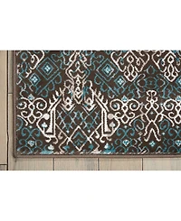 Long Street Looms Fate FAT04 Blue 5'3" x 7'4" Area Rug