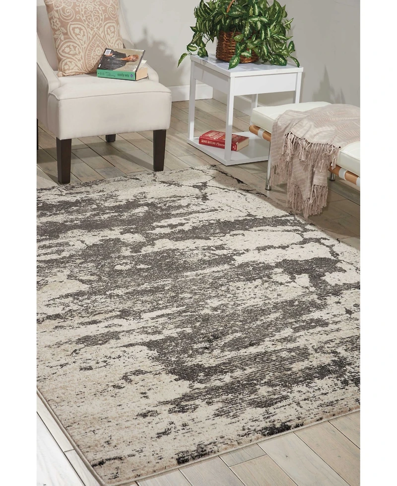 Long Street Looms Samuel SAM07 Ivory 9'3" x 12'9" Area Rug