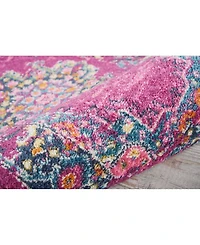 Long Street Looms Zeal ZEA03 Fuchsia 1'10" x 2'10" Area Rug