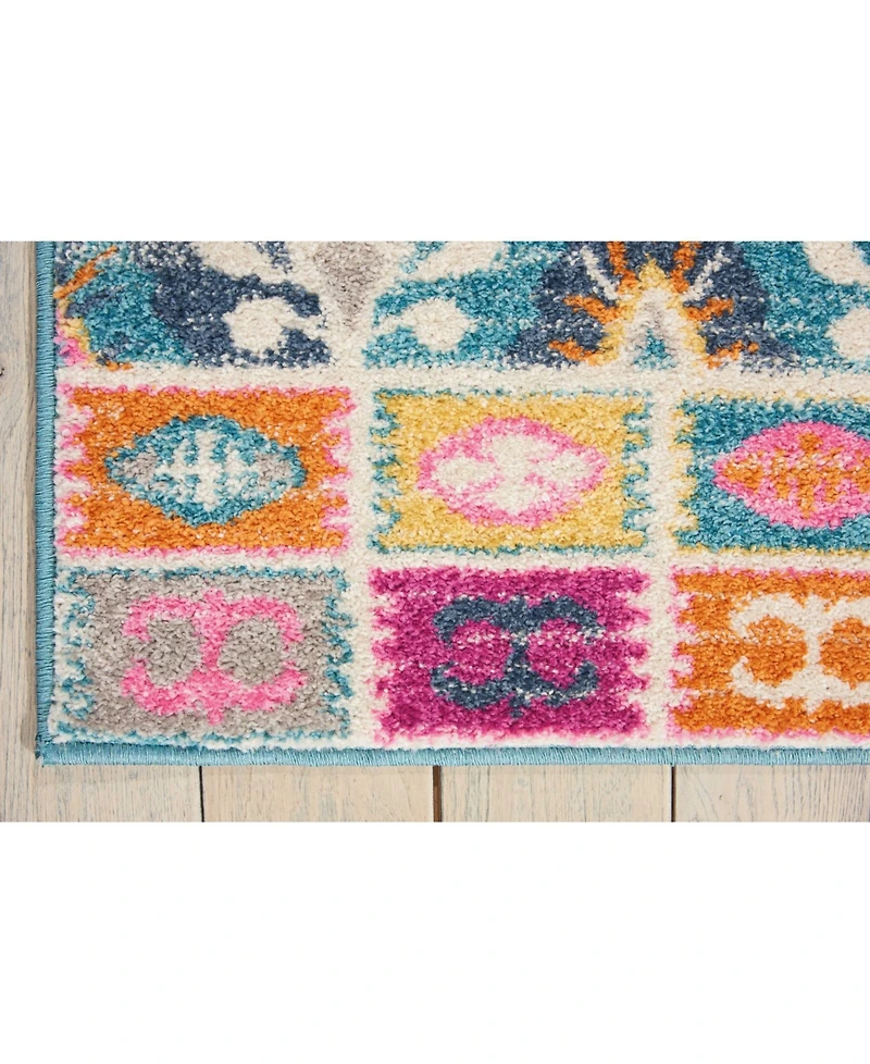 Long Street Looms Zeal ZEA02 Multi 5'3" x 7'3" Area Rug