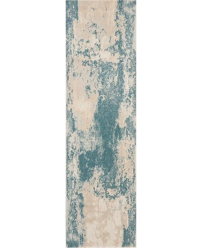 Long Street Looms Samuel SAM13 Ivory 2'2" x 7'6" Runner Rug