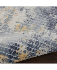 Long Street Looms City Style CIS05 Ivory, Mist 4' x 6' Area Rug
