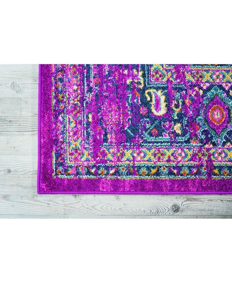 Long Street Looms Zeal ZEA03 Fuchsia 9' x 12' Area Rug