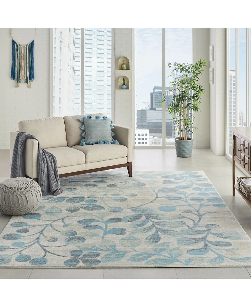 Long Street Looms Peace PEA03 Ivory 8' x 10' Area Rug