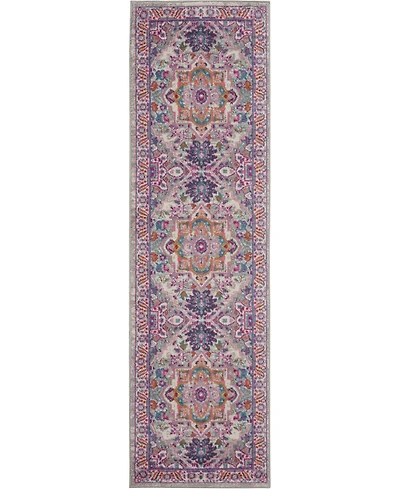 Long Street Looms Zeal ZEA20 Silver 1'10" x 2'10" Area Rug