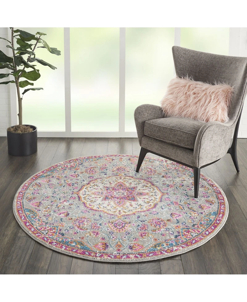 Long Street Looms Zeal ZEA22 5'3" Round Area Rug