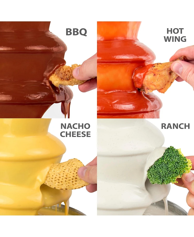 Nostalgia CLCF4AQ Classic Retro 4-Tier 2-Pound Chocolate Fondue Fountain