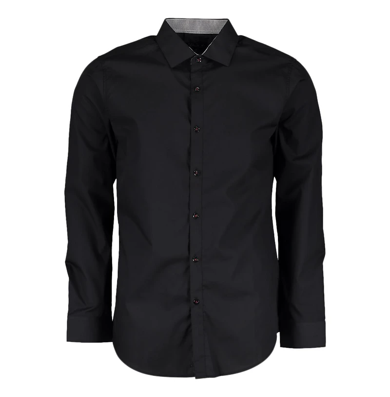 Galaxy By Harvic Mens Long Sleeve Solid Slim Fit Dress Shirts