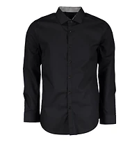 Galaxy By Harvic Mens Long Sleeve Solid Slim Fit Dress Shirts