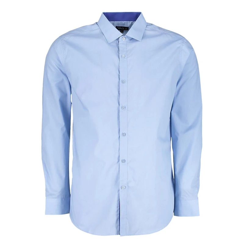 Galaxy By Harvic Mens Long Sleeve Solid Slim Fit Dress Shirts