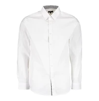 Galaxy By Harvic Mens Long Sleeve Solid Slim Fit Dress Shirts