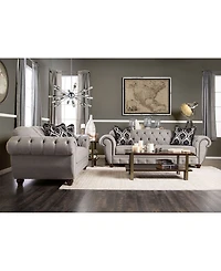 Furniture of America Vaeda Upholstered Love Seat