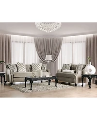 Furniture of America Port Smith Upholstered Love Seat