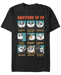 Fifth Sun Kung Fu Panda Men's Emotions of Po Short Sleeve T-Shirt