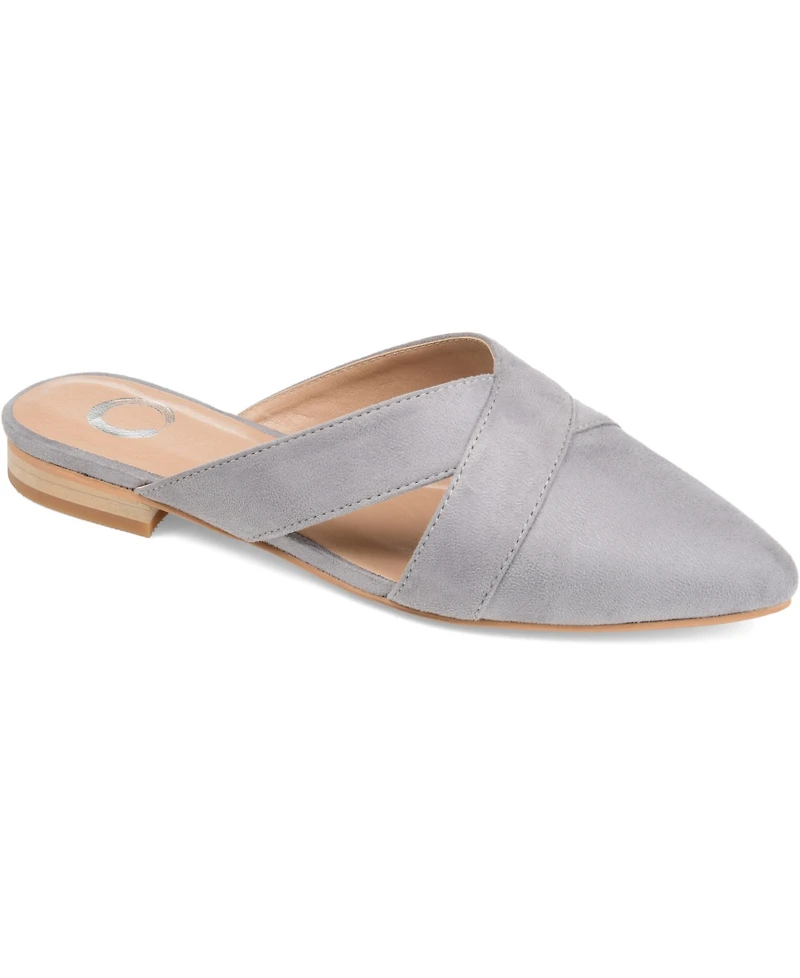 Journee Collection Women's Giada Pointed Toe Slip On Mules