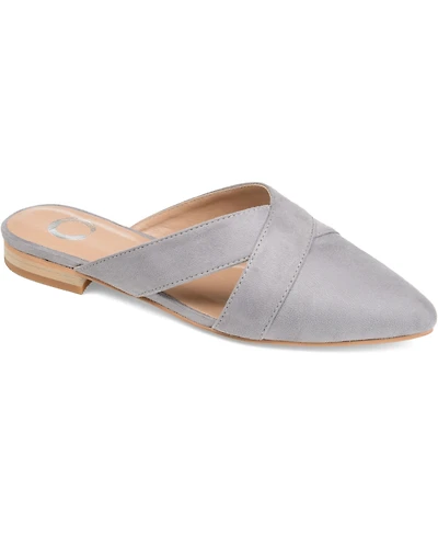 Journee Collection Women's Giada Pointed Toe Slip On Mules