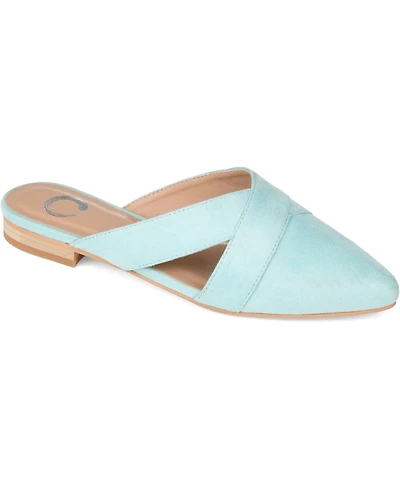 Journee Collection Women's Giada Pointed Toe Slip On Mules